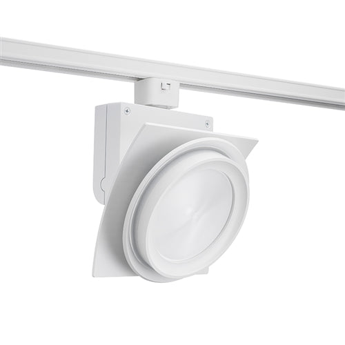 Juno Track Lighting T275L3KFWH Trac Master Arc XL 26W LED, 3000K Color Temperature, 80 CRI, Flood, No Louver, White Finish
