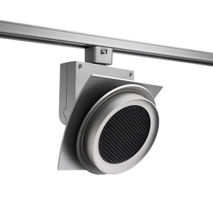 Juno Track Lighting T275L3KNHCLSL Trac Master Arc XL 26W LED, 3000K Color Temperature, 80 CRI, Narrow Flood, Hexcell Louver, Silver Finish