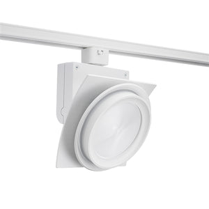 Juno Track Lighting T275L4KFWH Trac Master Arc XL 26W LED, 4000K Color Temperature, 80 CRI, Flood, No Louver, White Finish