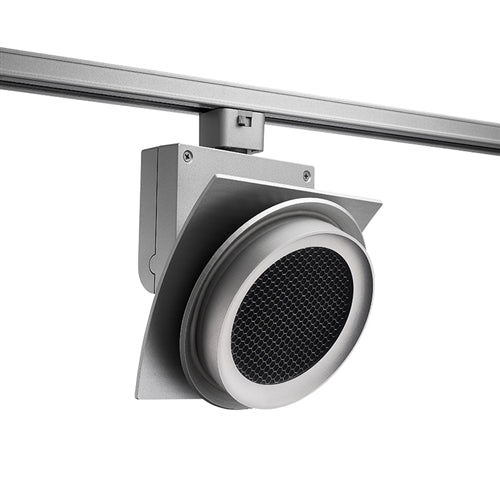 Juno Track Lighting T275L4KNHCLSL Trac Master Arc XL 26W LED, 4000K Color Temperature, 80 CRI, Narrow Flood, Hexcell Louver, Silver Finish