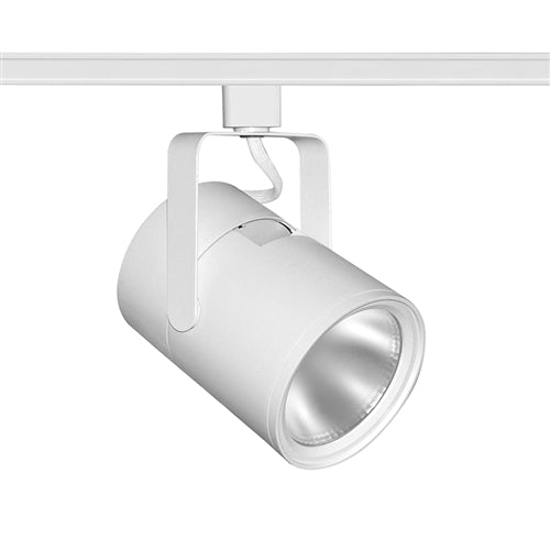 Juno Track Lighting T285L-4KSWH Trac Master LED Classics 34W Flat Back Cylinder, 4000K Color Temperature, 80 CRI, Spot Beam, White Finish