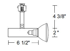 Juno Track Lighting T301WH (T301 WH) Standard Universal - Line Voltage, White Color