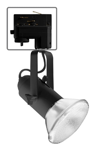Juno T308 TEK BL Commercial Track Lighting Mini Universal - Line Voltage, Black Color