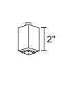 Juno Track Lighting T33BL (T33 BL) Trac Master Outlet Adapter Black Color