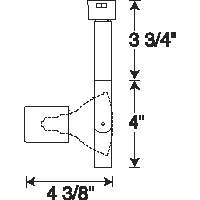 Juno Track Lighting T363WH (T363 WH) Open Back Gimbal - Line Voltage 75W PAR30, White Color