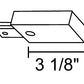 Juno Track Lighting T38 RP SL 1-Circuit Trac Master Reverse Polarity End Feed Connector, Silver Color