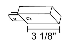 Juno Track Lighting T38 RP WH 1-Circuit Trac Master Reverse Polarity End Feed Connector, White Color