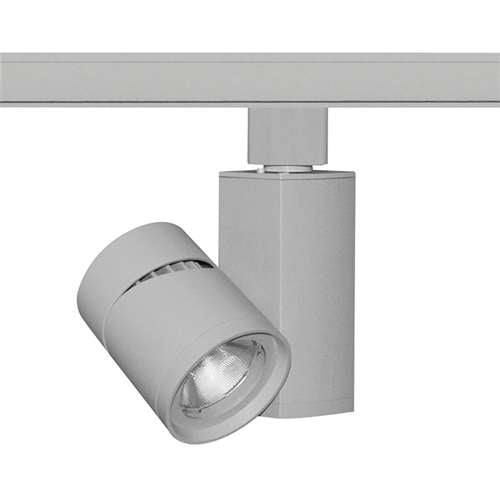 Juno Track Lighting L T381L 35K SPW PDIM FL SL 13W Vertical Cylinder LED, 3500K Color Temperature, Spectral White, Flood Beam Spread, Silver Finish