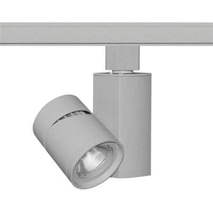 Juno Track Lighting T381L 30K SPW PDIM SP SL 13W Vertical Cylinder LED, 3000K Color Temperature, Spectral White, Spot Beam Spread, Silver Finish