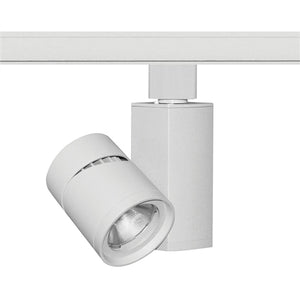 Juno Track Lighting T381L-3HCFWH 13W Vertical Cylinder LED, 3000K Color Temperature, 90 CRI, Flood Beam Spread, White Finish