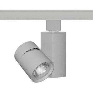 Juno Track Lighting T381L-3HCSSL 13W Vertical Cylinder LED, 3000K Color Temperature, 90 CRI, Spot Beam Spread, Silver Finish