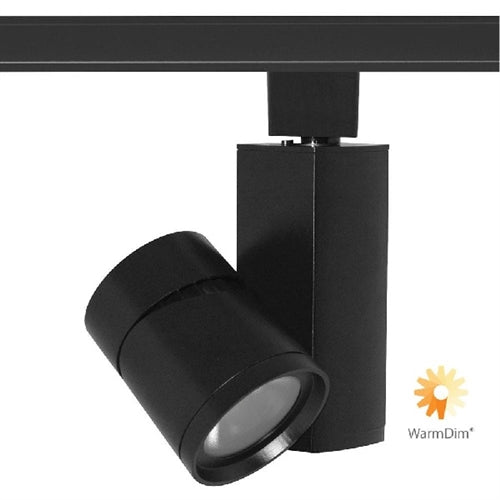 Juno Track Lighting T381L G2 WDIM HALR 90CRI PDIM WFL BL 11W Vertical Cylinder LED, WarmDim 3000K-1800K, 90 CRI, Phase Dimmable, Wide Flood Distribution, Black