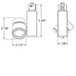 Juno Track Lighting T381L G2 WDIM HALR 90CRI PDIM WFL WH 11W Vertical Cylinder LED, WarmDim 3000K-1800K, 90 CRI, Phase Dimmable, Wide Flood Distribution, White