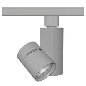 Juno Track Lighting T382L G2 27K 80CRI PDIM NFL SL 19W Vertical Cylinder LED, 2700K Color Temperature, 80 CRI, Narrow Flood Beam Spread, Silver Finish