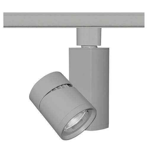 Juno Track Lighting T382L G2 40K 80CRI PDIM SP SL 19W Vertical Cylinder LED, 4000K Color Temperature, 80 CRI, Spot Beam Spread, Silver Finish