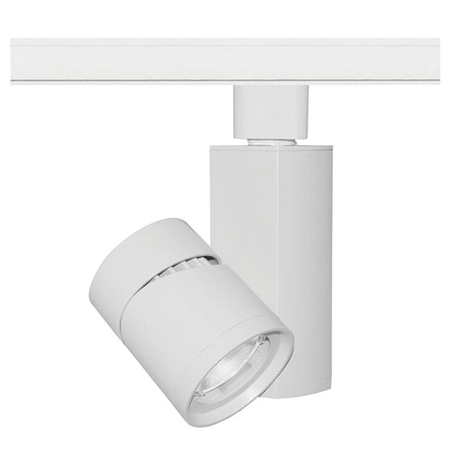 Juno Track Lighting T382L-G2-27HCSWH 19W Vertical Cylinder LED, 2700K Color Temperature, 90 CRI, Spot Beam Spread, White Finish