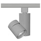 Juno Track Lighting T382L-G2-3VSSL 19W Vertical Cylinder LED, 3000K Color Temperature, Spectral White, Spot Beam Spread, Silver Finish