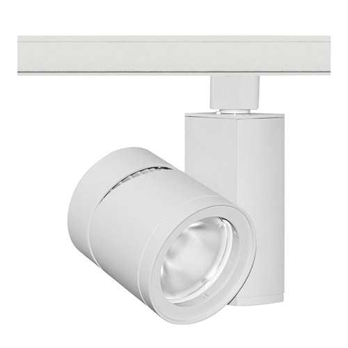 Juno Track Lighting T383L 35K 90CRI PDIM SP WH 24W Vertical Cylinder LED, 3500K Color Temperature, 90 CRI, Spot Beam Spread, White Finish