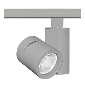 Juno Track Lighting T383L 35K SPW PDIM NFL SL 24W Vertical Cylinder LED, 3500K Color Temperature, Spectral White, Narrow Flood Beam Spread, Silver Finish