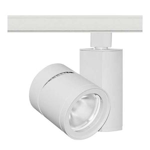 Juno Track Lighting T383L 30K SPW PDIM SP WH 24W Vertical Cylinder LED, 3000K Color Temperature, Spectral White, Spot Beam Spread, White Finish