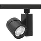 Juno Track Lighting T383L HTYPE 35K 90CRI PDIM FL SL 24W Vertical Cylinder LED, 3500K Color Temperature, 90 CRI, Flood Beam Spread, Silver Finish