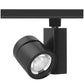 Juno Track Lighting T383L-3FBL 24W Vertical Cylinder LED, 3000K Color Temperature, 80 CRI, Flood Beam Spread, Black Finish