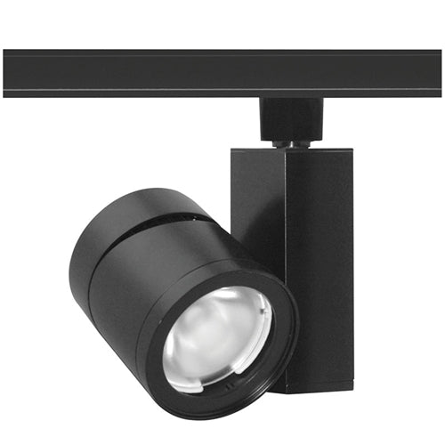 Juno Track Lighting T383L-3HCFBL 24W Vertical Cylinder LED, 3000K Color Temperature, 90 CRI, Flood Beam Spread, Black Finish
