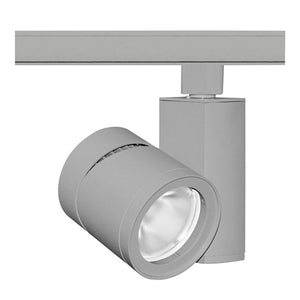 Juno Track Lighting T383L-3VFSL 24W Vertical Cylinder LED, 3000K Color Temperature, Spectral White, Flood Beam Spread, Silver Finish