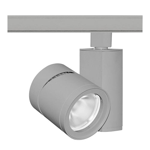 Juno Track Lighting T383L-4HCSSL 24W Vertical Cylinder LED, 4000K Color Temperature, 90 CRI, Spot Beam Spread, Silver Finish
