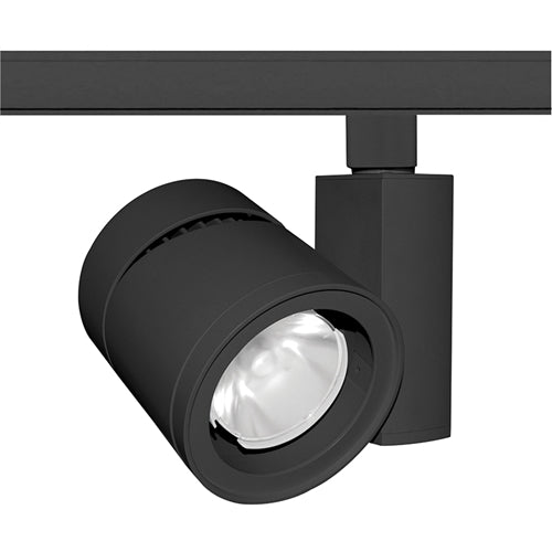 Juno Track Lighting T387L-27WBL 48W Vertical Cylinder LED, 2700K Color Temperature, 80 CRI, Wide Flood Beam Spread, Black Finish