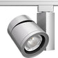 Juno Track Lighting T388L 35K 90CRI PDIM FL SL 55W Vertical Cylinder LED, 3500K Color Temperature, 90 CRI, Phase Dimmable, Flood Beam Spread, Silver Finish