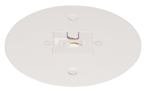 Juno Track Lighting T40F-WH (T40F WH) Flush Monopoint Adapter, Mounts Directly to Outlet Box, White Color
