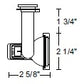 Juno Track Lighting T443BL (T443 BL) Enclosed Notch Back - Low Voltage 50W MR16, Black Color