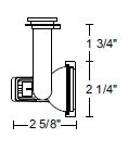 Juno Track Lighting T443BL (T443 BL) Enclosed Notch Back - Low Voltage 50W MR16, Black Color
