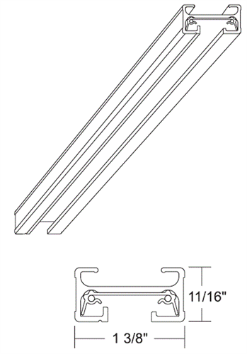 Juno Track Lighting T4SL (T 4FT SL) 4 ft Track - One Circuit Trac Master Line Voltage Track System, Silver Color