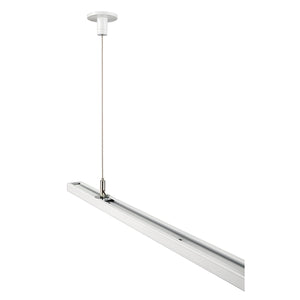 Juno Track Lighting T595-48-WH (T595 48IN WH) 48 inch T-Bar Ceiling Cable Suspension Kit for Trac Master and Trac Lites, White Color