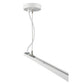 Juno Track Lighting T596-48-WH (T596 48IN WH) 48 inch T-Bar Ceiling Cable Suspension with Feed Kit for Trac Master and Trac Lites, White Color