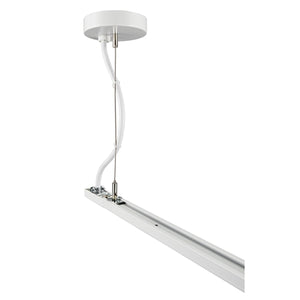 Juno Track Lighting T596-48-WH (T596 48IN WH) 48 inch T-Bar Ceiling Cable Suspension with Feed Kit for Trac Master and Trac Lites, White Color