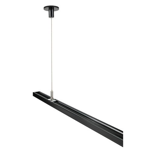 Juno Track Lighting T597-48-BL (T597 48IN BL) 48" Rigid Ceiling Cable Suspension Kit for Trac Master and Trac Lites, Black Color