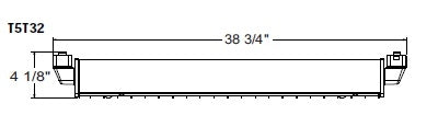 Juno Track Lighting T5T32SL (T5T 3FT SL) T5HO Close-to-Track Mount 2-Lamp Fluorescent Wall Washer 39W, Silver Color
