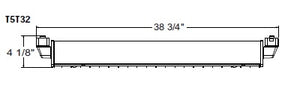 Juno Track Lighting T5T32SL (T5T 3FT SL) T5HO Close-to-Track Mount 2-Lamp Fluorescent Wall Washer 39W, Silver Color