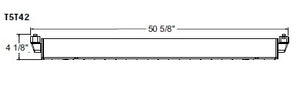 Juno Track Lighting T5T42BL (T5T 4FT BL) T5HO Close-to-Track Mount 2-Lamp Fluorescent Wall Washer 54W, Black Color