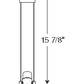 Juno Track Lighting T630-16-WH (T630 16IN WH) Trapezia - Low Voltage 50W MR16 with 16" drop extension, White Color