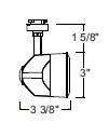 Juno Track Lighting T640Sl (T640 SL) Gyrus - Low Voltage 20-50W MR16, Silver Color