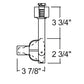 Juno T690 TEK WH Commercial Track Lighting Open Back Gimbal - Line Voltage 250W PAR38, White Color