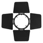 Juno Track Lighting T73BL (T73BL 550) 5-1/2" Diameter Barn Doors Black Color