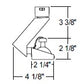 Juno Track Lighting T805BL (T805 BL) Slant Gimbal Ring - Low Voltage 50W MR16, Black Color