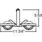 Juno Track Lighting T814WH Framed Duo - Low Voltage 50W MR16, White Color