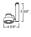 Juno Track Lighting T816BL (T816 BL) Uno-Enclosed Low Voltage 50W MR16, Black