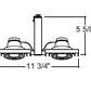 Juno Track Lighting T819BL Framed Duo-Enclosed Low Voltage 50W MR16, Black